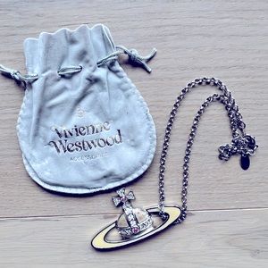 Vintage Vivienne Westwood Bas Relief Orb Necklace.